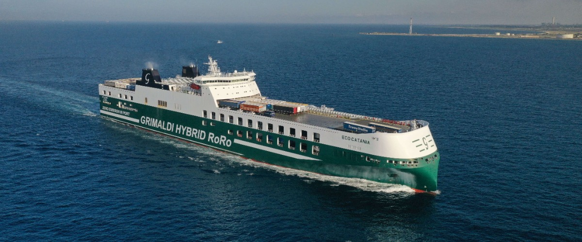 Grimaldi introduces the greenest ro-ro ships in the world on the Venice-Bari-Patras line